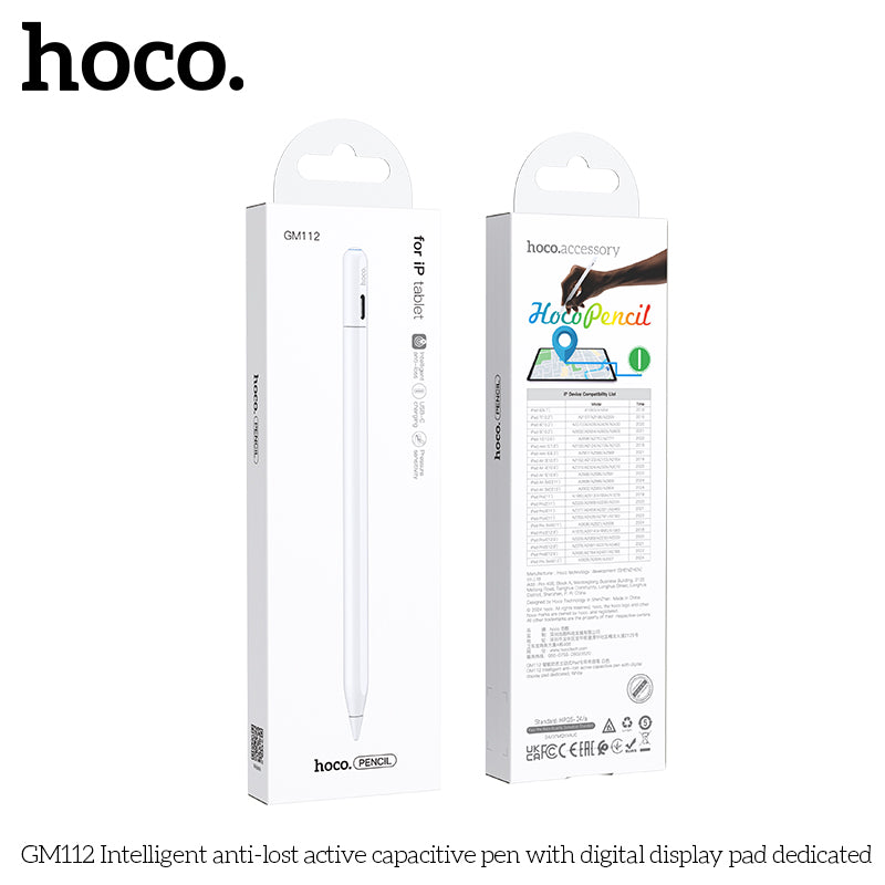 HOCO GM112 Intelligent Anti-Lost Active Capacitive Pen for iPad