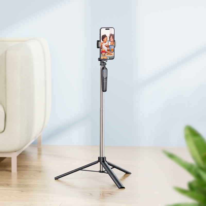 HOCO K19 Live Broadcast Holder (with Bluetooth Remote) Selfie Stick Tripod Tabletop Phone Holder