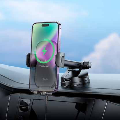 HOCO HW5 Wireless Charging Car Holder for Dashboard