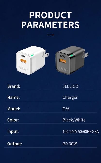 Jellico C56 Mini PD Fast Charger