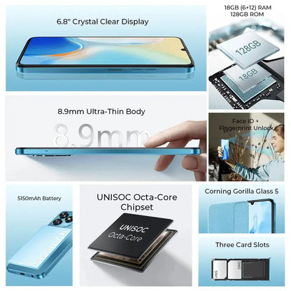 OUKITEL C51 6.8-inch 5150mAh Battery 8.9mm Ultra-thin Body SmartPhone