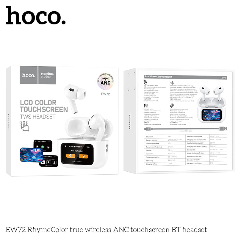 HOCO EW72 TWS with Noise Canceling and Touch Screen