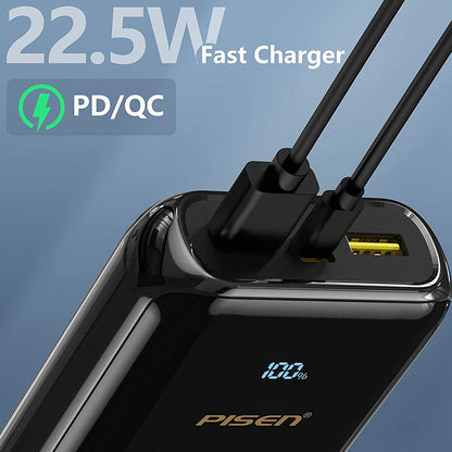 PISEN LS-DY08 PD 22.5W Power Bank 40000mAh with LED Display