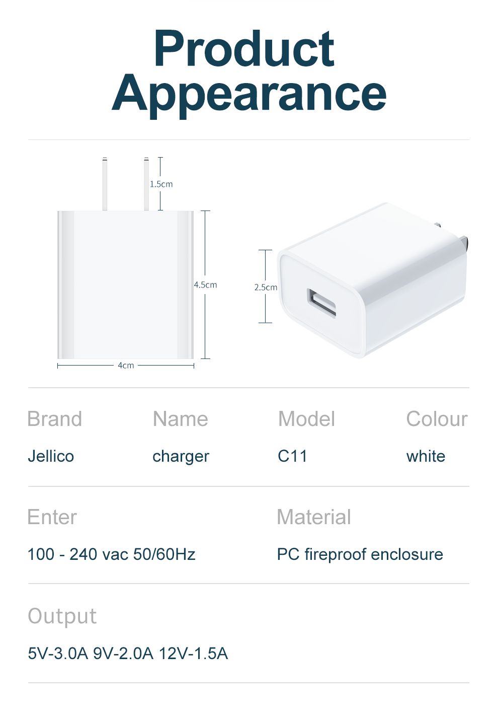 Jellico C11 Smart Charger