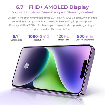 OUKITEL P1 Smartphonme (8GB+256GB) 6.7-inch 5150mAh Android 14