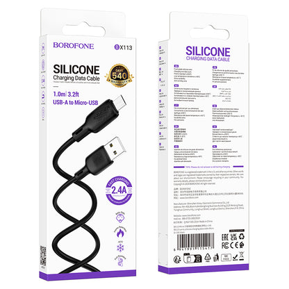 HOCO BOROFONE BX113 USB-A to Micro USB 2.4A Charging Data Cable