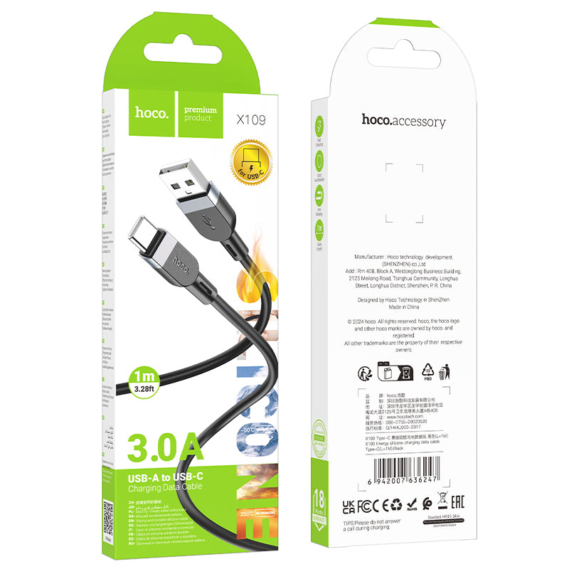 HOCO X109 USB to Type-C 3A Charging Cable