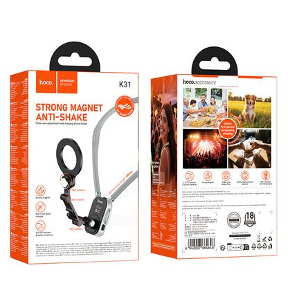 HOCO K31 Hands-Free Magnetic Neck Mount Phone Holder & Action Camera Mount