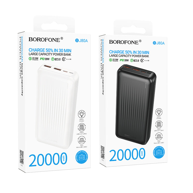 HOCO BOROFONE BJ80A 20000mAh 22.5W+PD20W Power Bank (A+)