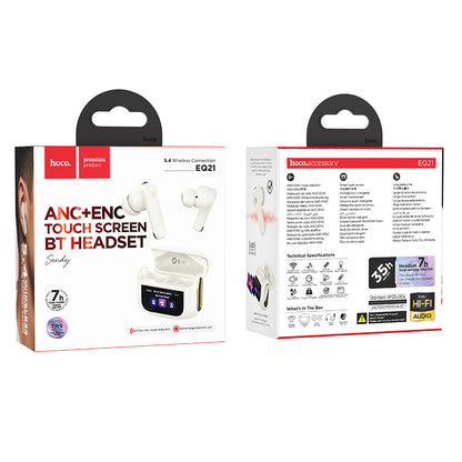 HOCO EQ21 TWS with ANC + ENC + Touch Screen