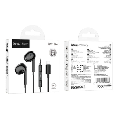 HOCO M111 Max Lightning Wire-Controled Digital Earphones with Microphone