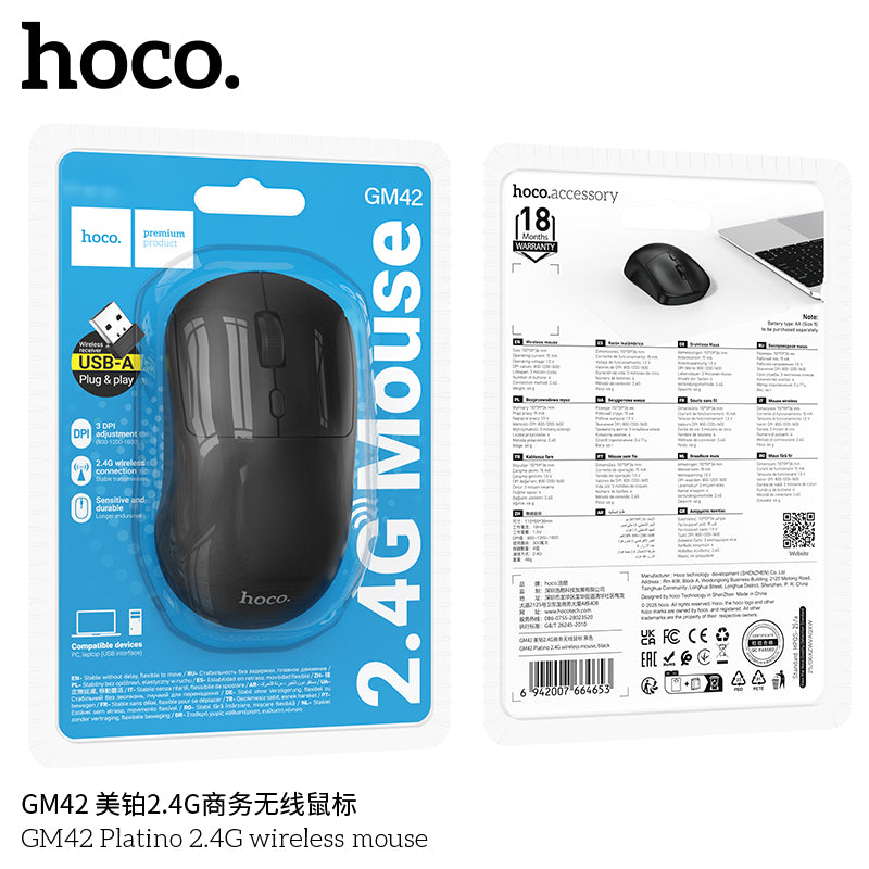GM42 Platino 2.4G wireless mouse