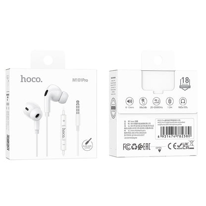 HOCO M101 Pro 3.5mm Jack Wire-Controled Digital Earphones with Microphone