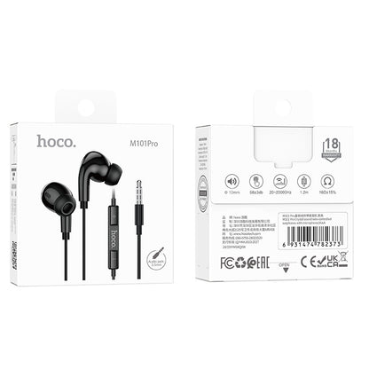 HOCO M101 Pro 3.5mm Jack Wire-Controled Digital Earphones with Microphone