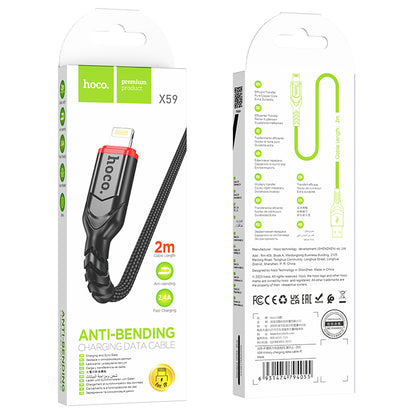 HOCO X59 Charging Data Cable (C to L, C to C, A to C, A to L)(2m, 3m)