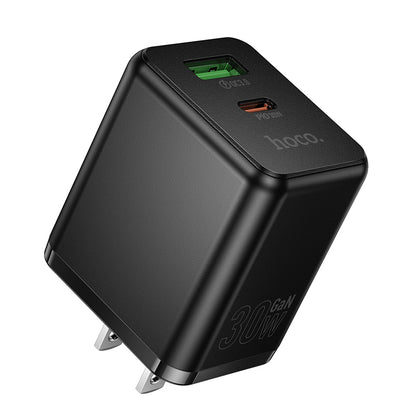 HOCO C157 PD30W+QC3.0 Dual-port Multi-Protocol Charger (US)