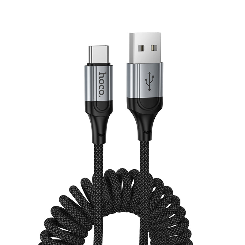 HOCO X121 Coiled Charging Data Cable (C to L, C to C, A to C, A to L)