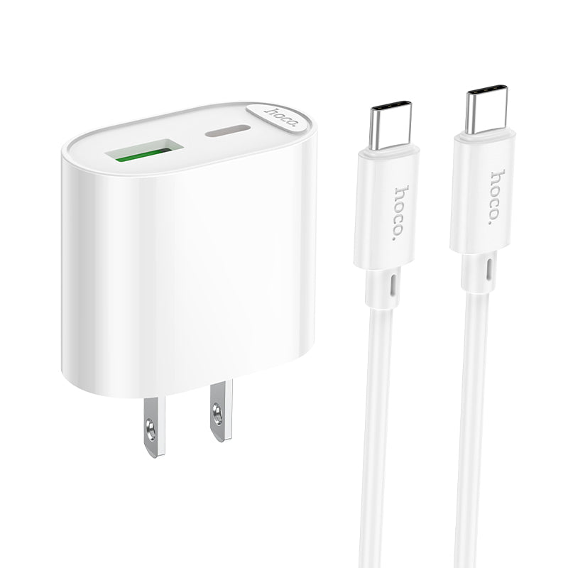 HOCO C109 PD20W + QC3.0 Dual-port Charger (US) Set