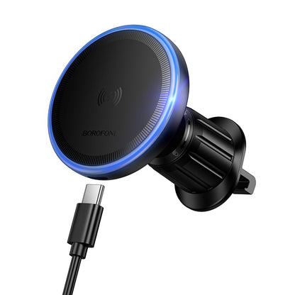HOCO BOROFONE BH224 Magnetic Wireless Fast Charging Car Holder for Air Outlet