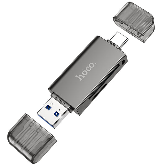 HOCO HB39 USB-A and Type-C 3.0 Card Reader