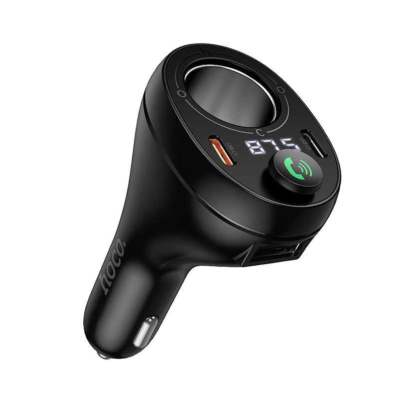 HOCO E88 35W(2C) Cigarette Lighter Car Charger with Bluetooth + FM Transmitter
