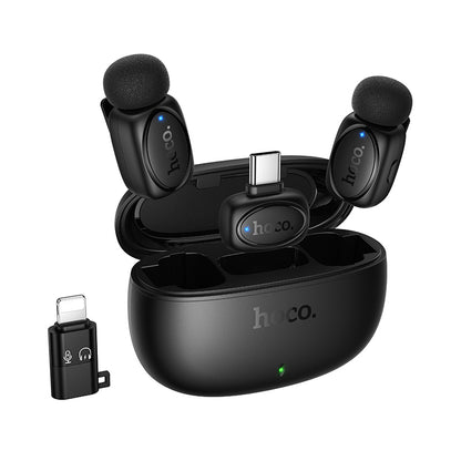 HOCO L19 Dual-Mic Mini Wireless Microphone (Lightning/Type-C)