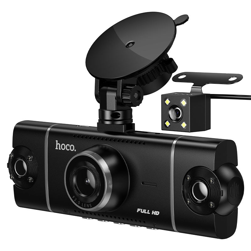 HOCO DV17 360°driving recorder 3-inch display(4-lens)