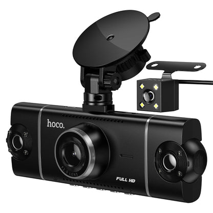 HOCO DV17 360°driving recorder 3-inch display(4-lens)