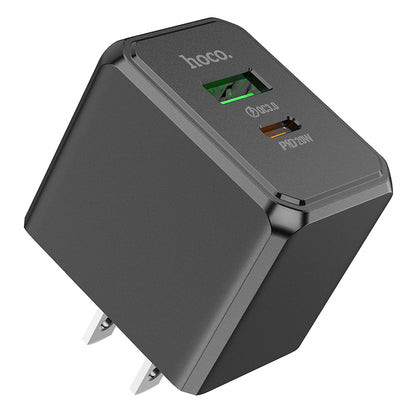 HOCO CS14 PD20W + QC3.0 USB-A and Type-C Fast Charger