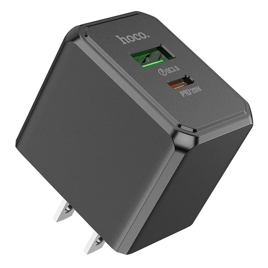 HOCO CS14 PD20W + QC3.0 USB-A and Type-C Fast Charger