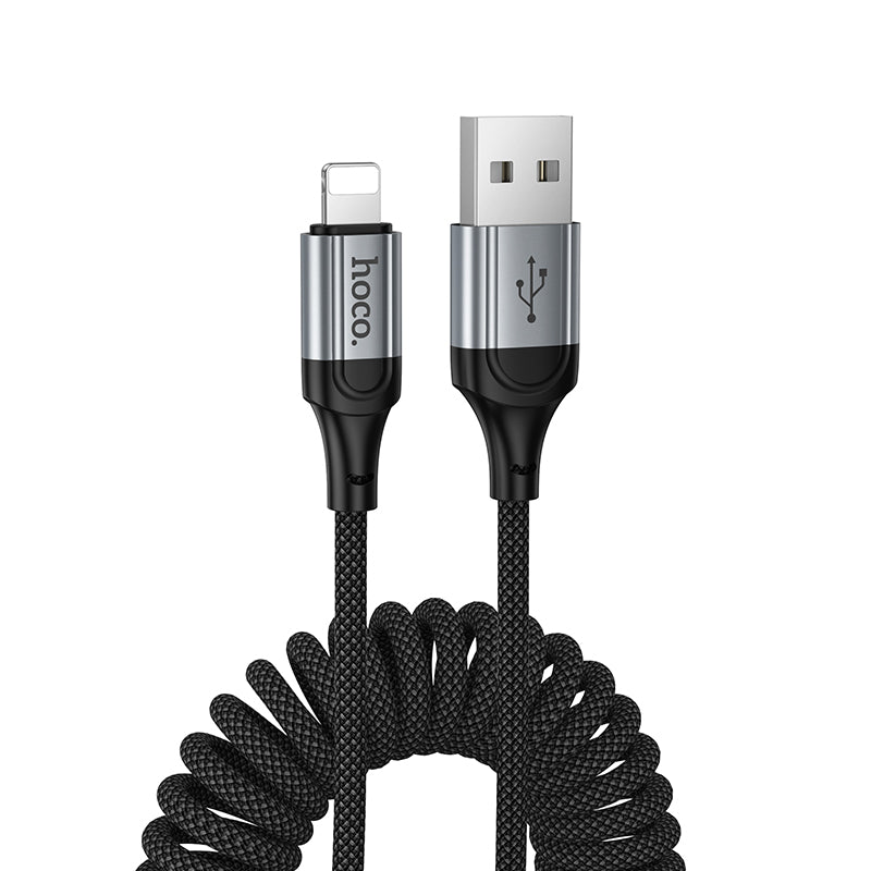 HOCO X121 Coiled Charging Data Cable (C to L, C to C, A to C, A to L)
