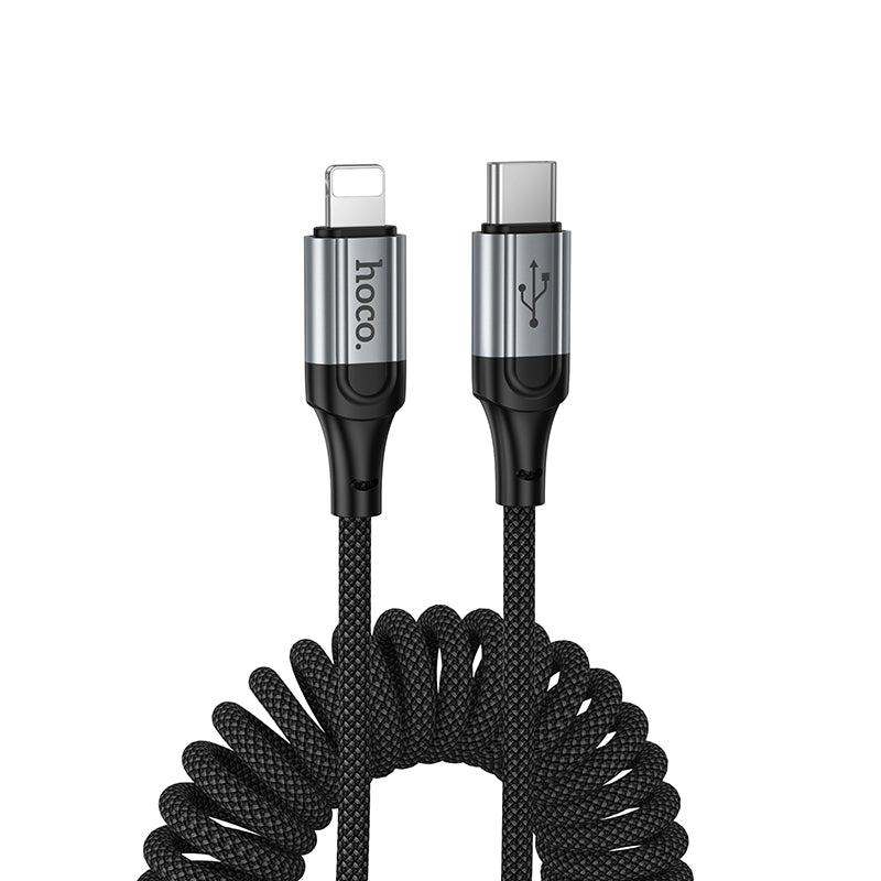 HOCO X121 Coiled Charging Data Cable (C to L, C to C, A to C, A to L)