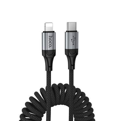 HOCO X121 Coiled Charging Data Cable (C to L, C to C, A to C, A to L)