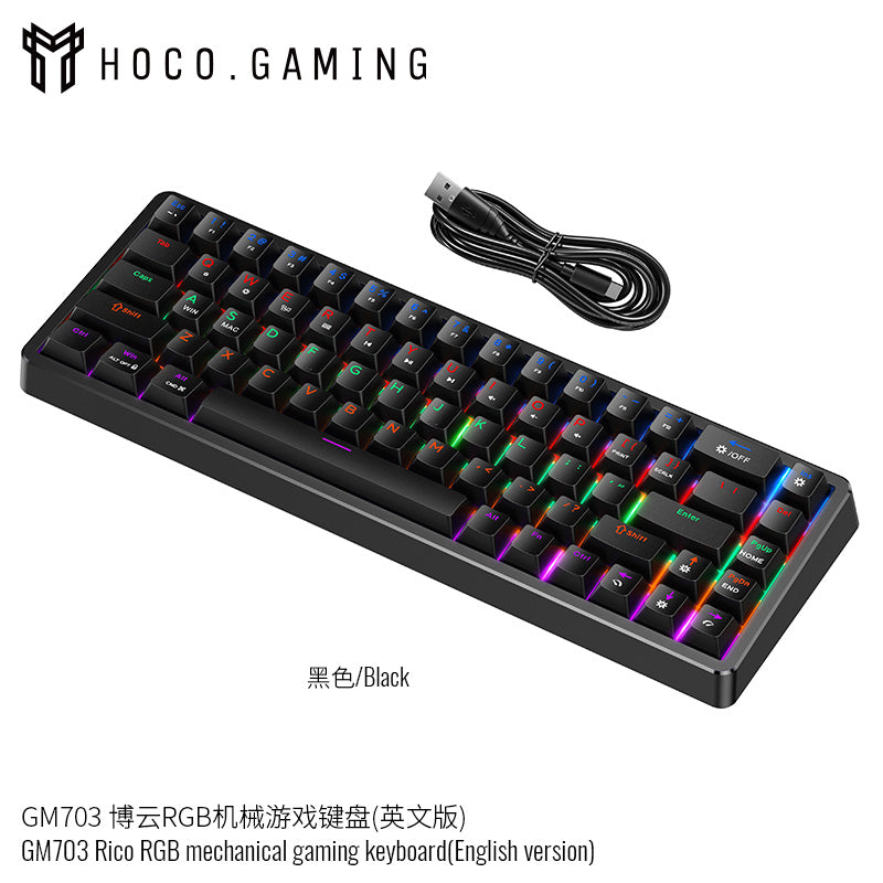 GM703 Rico RGB mechanical gaming keyboard