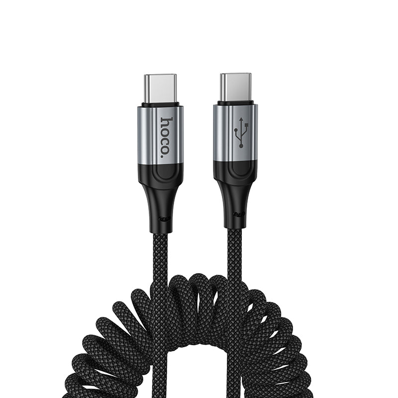 HOCO X121 Coiled Charging Data Cable (C to L, C to C, A to C, A to L)