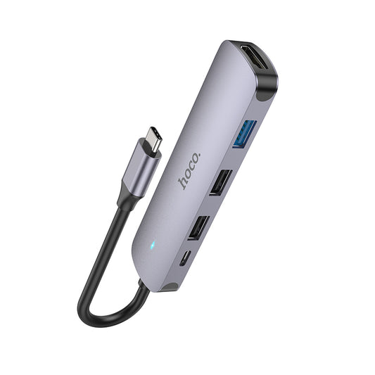 HOCO HB27 Type-C to HDTV + USB3.0 + USB2.0*2 + PD Converter/Adapter/Hub