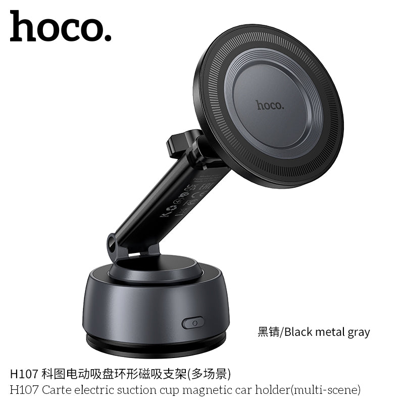 H107 Carte electric suction cup magnetic car holder(multi-scene)