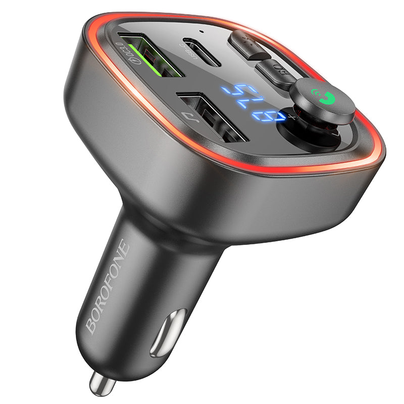 HOCO BC48 QC3.0 Car Charger with Bluetooth 5.0 + FM Transmitter