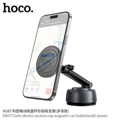H107 Carte electric suction cup magnetic car holder(multi-scene)