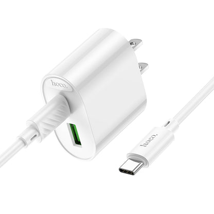 HOCO C109 PD20W + QC3.0 Dual-port Charger (US) Set
