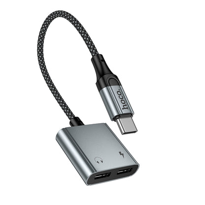 HOCO UPA34A Adapter Type-C to Dual Type-C Digital Audio Converter