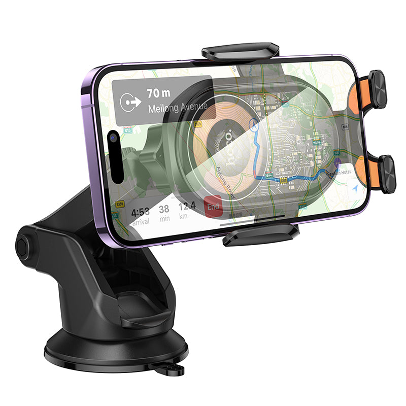 HOCO HW34 3-Axis Linkage Wireless Charging Car Holder for Dashboard/Center Console
