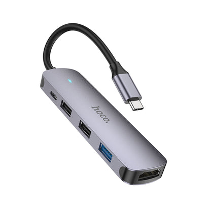 HOCO HB27 Type-C to HDTV + USB3.0 + USB2.0*2 + PD Converter/Adapter/Hub
