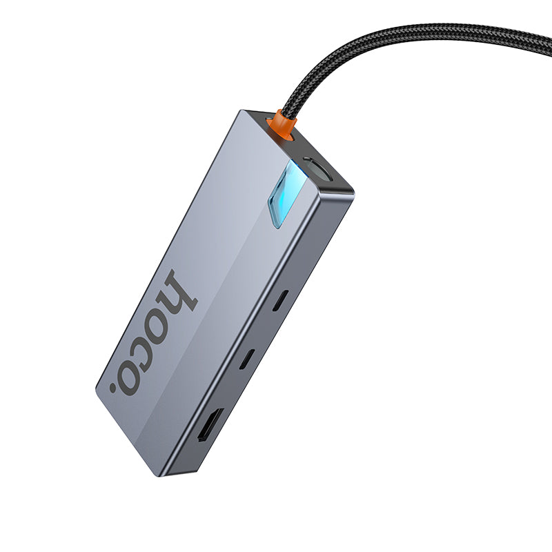 HOCO HB52 Type-C to HDTV + RJ45 + PD + Type-C + 2xUSB3.0 + SD + TF Card 8 in 1Converter/Adapter/Hub