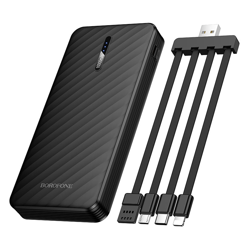 HOCO BOROFONE BJ84 10000mAh Power Bank with 4 Cables