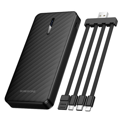 HOCO BOROFONE BJ84 10000mAh Power Bank with 4 Cables