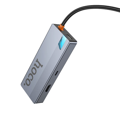 HOCO HB51 Type-C to HDTV + RJ45 + PD + 3xUSB3.0 6-in-1 Converter/Adapter/Hub