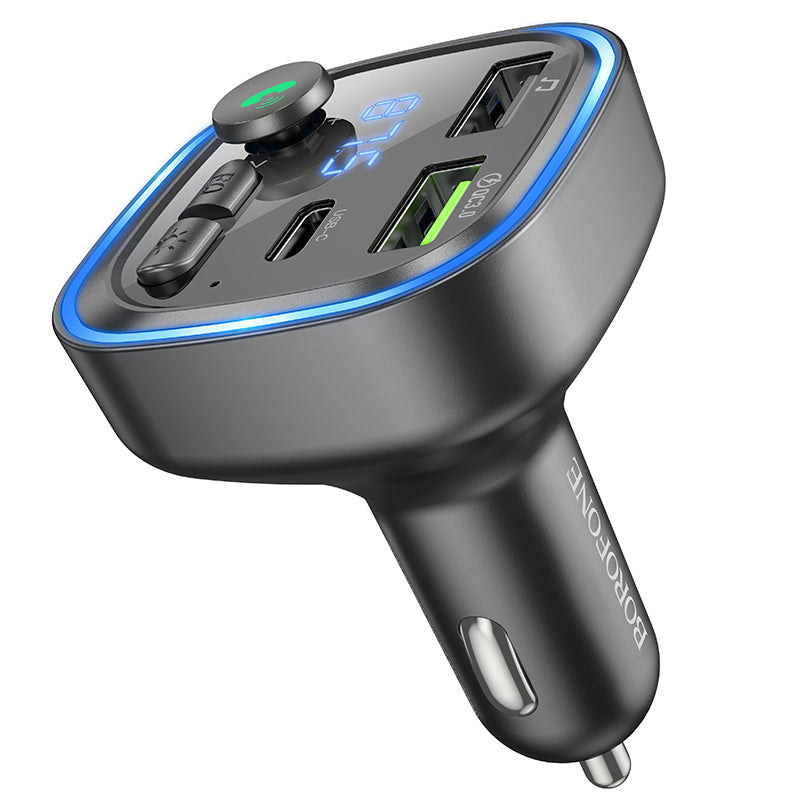 HOCO BC48 QC3.0 Car Charger with Bluetooth 5.0 + FM Transmitter
