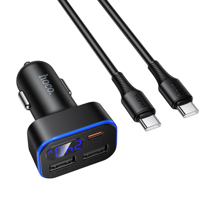 HOCO Z63A 42W Digital Display Car Charger Set (1C2A)