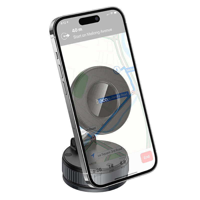 HOCO H86 Suction Cup Ring Magnetic Car Holder for Windshield/Screen